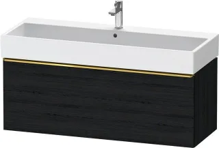Duravit D-Neo Waschtischunterbau wandhängend Eiche Schwarz Matt 1184x442x440 mm - DE4275034160000 DE4275034160000