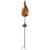 näve LED Solarleuchte Ground Spike, LED fest integriert, Warmweiß, LED Solar Dekoleuchte,incl. 1 LED 0,06W,incl. 1x Ni-MH/AA/300mAh/1,2V