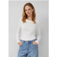 s.Oliver Langarmshirt T-Shirt 2er-Pack gerippte Slim-Fit-Longsleeves