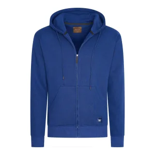 Cappuccino Italia Fleece-Kapuze für Herren. Der Fleece-Kapuzenpullover besteht aus Baumwolle und Polyester und hat einen klassischen Schnitt.