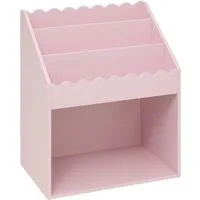 Atmosphera Créateur d'intérieur Standregal Kinderbuchregal WAVE mit Rüsche, 48 x 32 x 60 cm