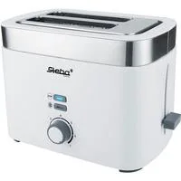 Toaster TO 10 Bianco weiß/edelstahl, 930 Watt, für 2 Scheiben Toast