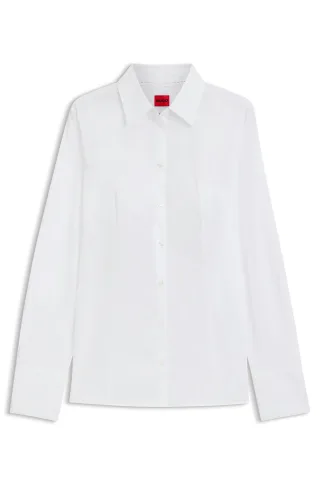 HUGO RED Womenswear - The Fitted Shirt White - Gr. - 42