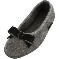 Haflinger Slipper Fiocco Filzpantoffel Hausschuh Ballerina aus Wollwalkstoff Hausschuh