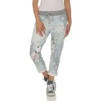 simaranda Jogginghose Damen Jogginghose 29 Hellblau / Blume One Size 42-46