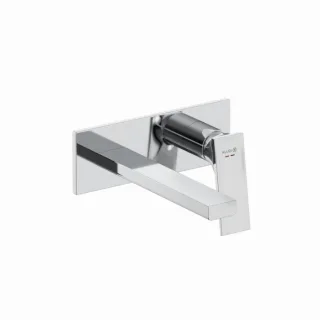 Kludi DECUS 2-Loch-Wandarmatur 542440575 210 mm, Feinbau-Set chrom