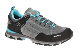 Meindl 3937 03 Ontario Lady GTX Damen Wanderhalbschuhe grau/azurblau wasserdicht