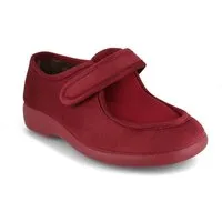 VAROMED Ricardo Damen Klettslipper, bordeaux, florett, hausschuhe Hausschuh wärmeisolierend