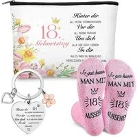 LuxusKollektion Kosmetiktasche Geburtstagsgeschenk Frauen Kosmetiktasche Socken 18 18 Jahre