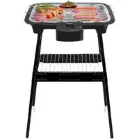 Tristar Elektrogrill Tristar BQ-2883 Elektrogrill – Mit Ständer – Tisch- und Ständermodell, 2000 W, 38 x 22 cm - Auch als Tischgrill zu verwenden