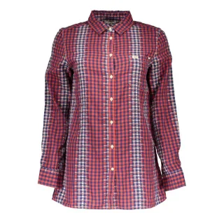Kariertes Langarmshirt mit entspanntem Schnitt