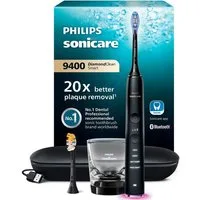Philips Sonicare Elektrische Zahnbürste DiamondClean 9400, HX9917, Aufsteckbürsten: 2 St., mit integriertem Drücksensor, 4 Putzprogramme und 3 Intensitätsstufen