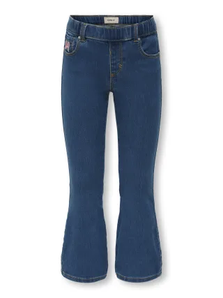 KIDS ONLY - KMGROYAL BOW FLARED ELASTIC JEANS Medium Blue Denim - Gr. - 92