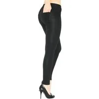 YESET Leggings Damen Leggings lang Hose Röre Baumwolle hoher Bund mit Taschen hoher Bund