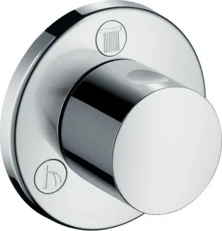 Hansgrohe Umstellung Quattro/Trio Fertigset chrom zylindrischer Griff, 15932000 15932000