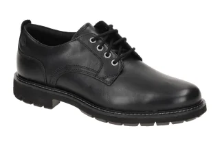 Clarks 26173434 7 BATCOMBE TIE Herrenschuhe Schwarz Glattleder Schn?rschuhe