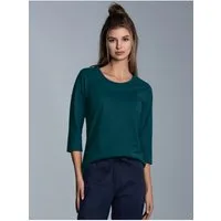 Trigema T-Shirt TRIGEMA Langarmshirs aus Biobaumwolle (1-tlg)