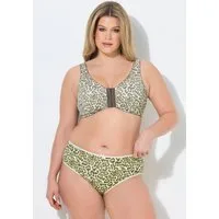 Ulla Popken Bustier Bustier Leomuster Vorderverschluss ohne Bügel