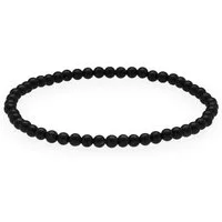 Lebensquelle Plus Armband Turmalin, schwarz (Schörl) Mini-Kugelarmband, 4 mm