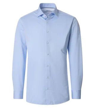 VENTI - Businesshemd Jerseyflex blau - Gr. - 47