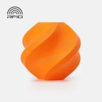 Bambu Lab Filament Bambu Lab PLA Basic Filament mit Spule 1kg Kürbis-Orange, Glatte Oberflächentextur