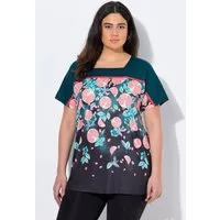 Ulla Popken T-Shirt Funktionsshirt Oversized Carré-Ausschnitt Halbarm