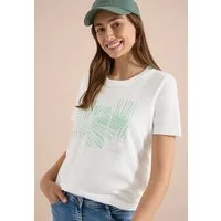 CECIL Rundhalsshirt Rundhalsausschnitt