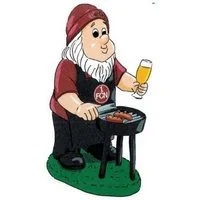 VertriebsArena GmbH Dekofigur 1. FC Nürnberg Gartenzwerg Grill