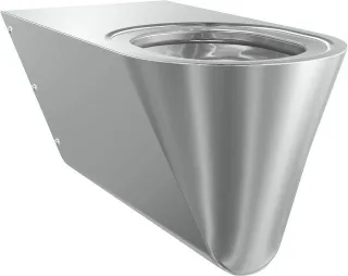KWC Aquarotter T-WC, CAMPUS, Edelstahl, wandhängend, 360x351x700 mm, barrierefrei, ohne Sitz, 200010 2000100147