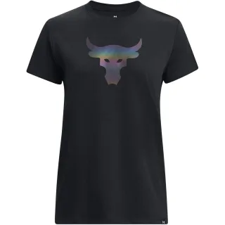 Under Armour - "Project Rock" T-Shirt für Damen, Schwer (Schwarz)
