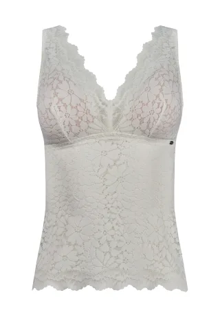 SKINY - SKINY Damen Top mit herausn. Pads Micro Essentials ivory - Gr. - 44