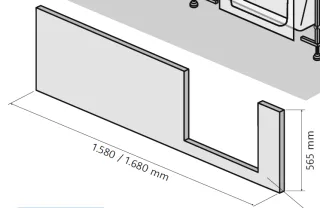 HSK Dobla Frontschürze, 160cm, für Einstieg links, 540162 540162