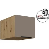 Küchen-Preisbombe Aufsatzschrank 40 cm Küche ARIA Sandgrau Küchenzeile Küchenblock Anti Fingerprint