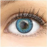 GLAMLENS Monatslinsen Sehr stark deckende und natürliche blaue blaue Linsen "Fresh Blue"