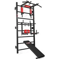 K-SPORT Kraftstation Sprossenwand+Dip Station, Klimmzugstange & Trainingsbank, (TRAININGSSET SPROSSENWAND MIT DIP STATION + KLIMMZUGSTANGE + BANK), Made in EU!