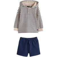 Next Pullover & Shorts Strukturiertes Sweatshirt und Shorts im Set (2-tlg)