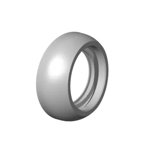 Dornbracht Haube Ersatzteile 092830041 D. 50 x 76,8 mm chr gebürstet 092830041-93