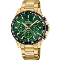Festina Chronograph Timeless Chronograph F20634/4, Armbanduhr, Quarzuhr, Herrenuhr, Stoppfunktion, Edelstahlarmband