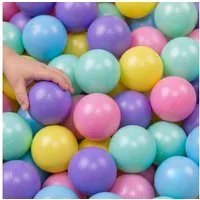 LittleTom Bällebad-Bälle Baby - 100 Bunte Bälle fürs Bällebad - Geprüfte Spielbälle für Kinder (100-St), Ab dem 1. Tag: Babybälle zum Greifen - Plastikbälle für den Bällepool