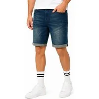 SOULSTAR Jeansshorts mit Stretch & Regular-Fit als Kurze Hose für Herren Sommer-Shorts Bermuda für Männer mit Elasthan