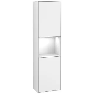 Villeroy und Boch Finion Hochschrank F460GFGF 41,8x151,6x27cm, links, Regal Glossy white lacquer, Glossy white lacquer