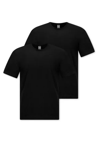 SCHIESSER - 2PACK T-shirt schwarz - Gr. - M