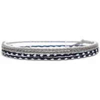 Made by Nami Fußketten Set Surfer Fußband 2er Set Boho Fußkettchen Baumwolle Damen & Mädchen (Set, 2), Unisex Verstellbar Wasserfest Geflochten