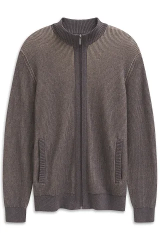 bugatti - Herren Strickjacke braun - Gr. - XL