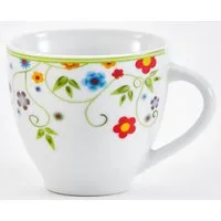 van Well Tasse Vario, 6-tlg., Porzellan, spülmaschinen- und mikrowellengeeignet, 6-teilig