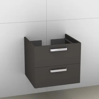 Artiqua 414 Waschtischunterschrank für Subway 613670, 613672, Stahlgrau, 414-WU2L-V48-7142-88 414-WU2L-V48-7142-88