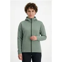Jack Wolfskin Fleecejacke MOGARI HOODED FZ W mit Kapuze, atmungsaktiv, leicht, pflegeleicht, schnell trocknend