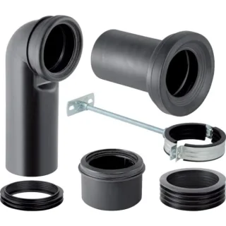 Geberit Monolith Anschlussgarnitur für Stand-WC 90 /110 131082161
