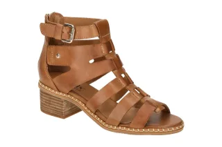 Pikolinos W3H-1823 Blanes Damen Sandalette braun brandy 4cm Blockabsatz