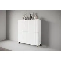 Home affaire Highboard Phuket, Front MDF, moderne Kommode mit 4 Türen und 8 Fächern, Breite 120 cm